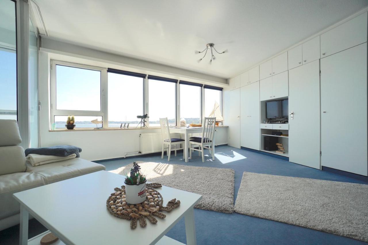 Ferienwohnung Schleiloge mit Panoramablick auf die Schlei Schleswig Exterior foto