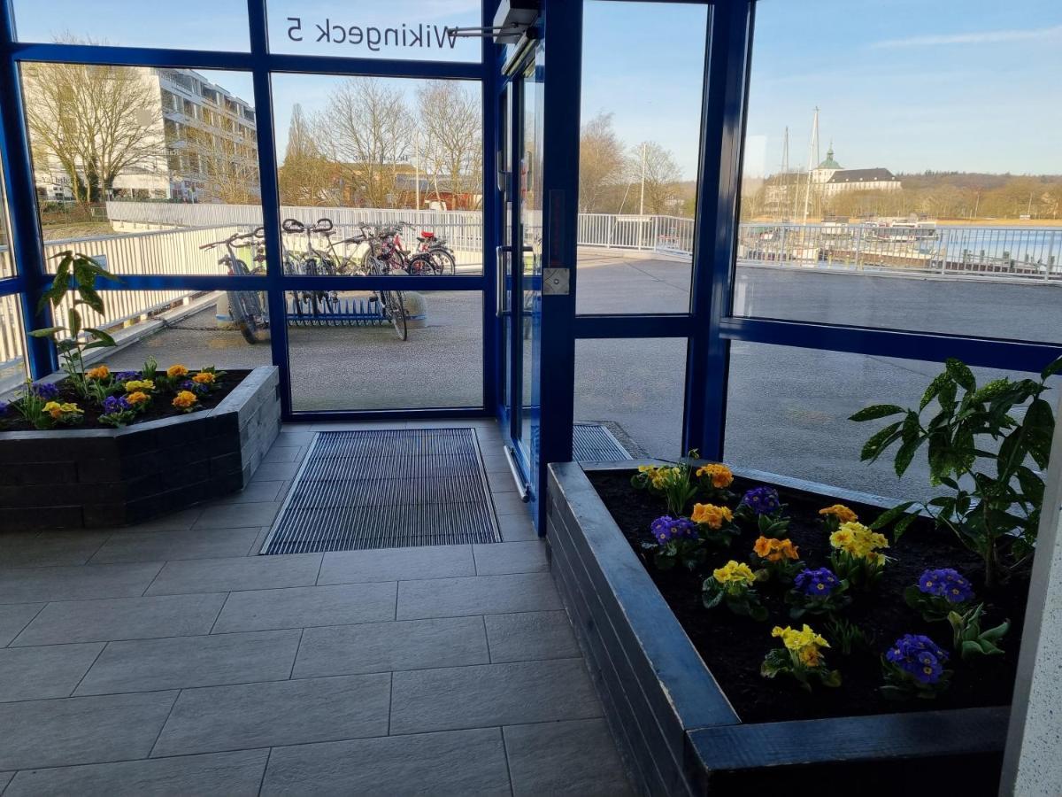 Ferienwohnung Schleiloge mit Panoramablick auf die Schlei Schleswig Exterior foto