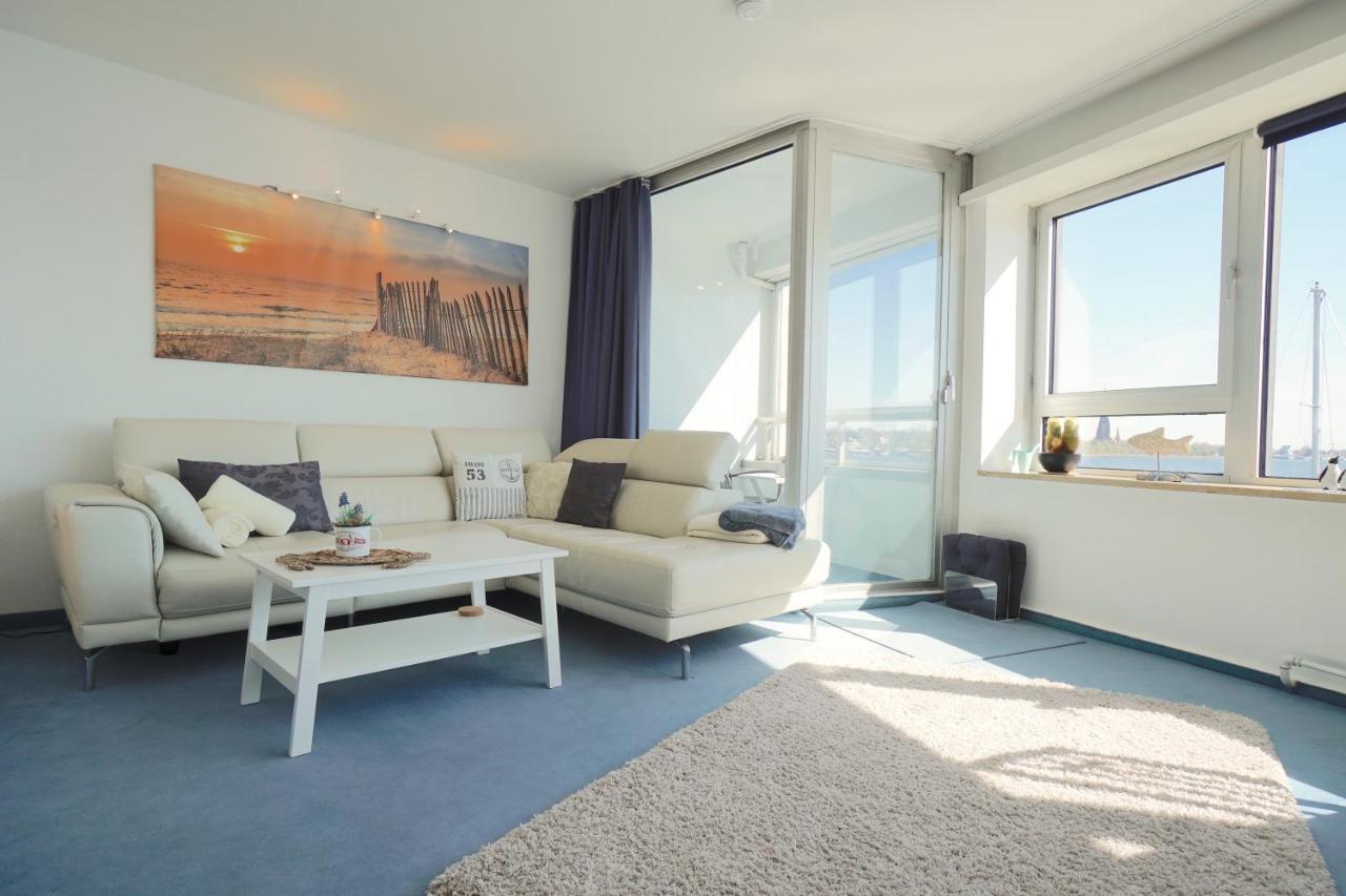 Ferienwohnung Schleiloge mit Panoramablick auf die Schlei Schleswig Exterior foto