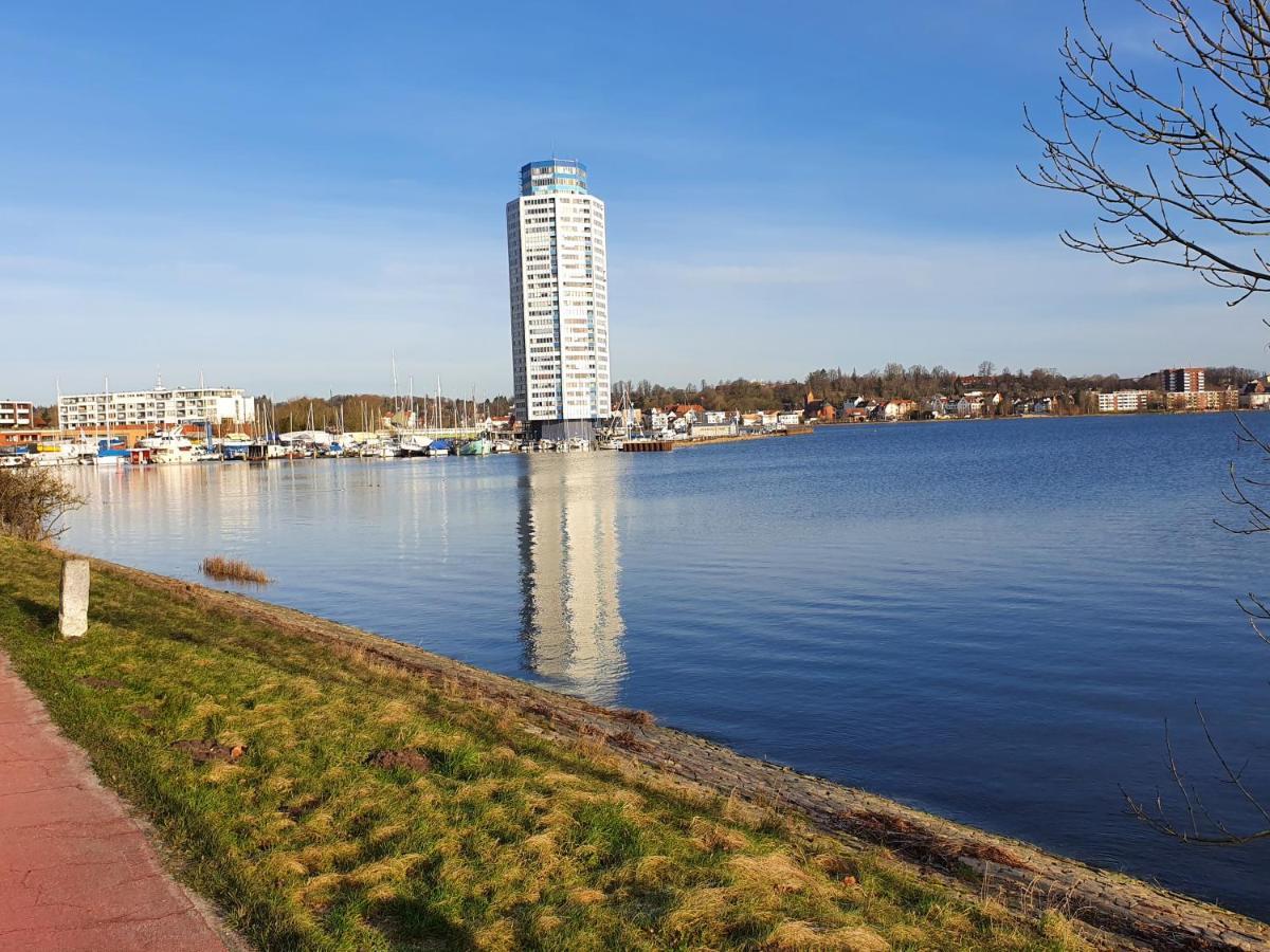 Ferienwohnung Schleiloge mit Panoramablick auf die Schlei Schleswig Exterior foto
